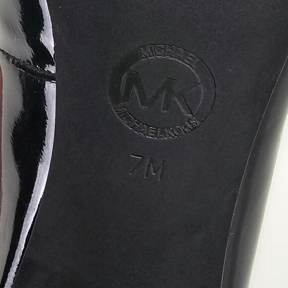 MICHAEL Michael Kors Ionna Pump Platform Heels Black Patent Leather 7M - Picture 7 of 10